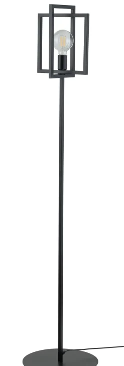 Sigma Schwarze Stehleuchte Metall Lesen 161 cm E27 dekorativ< Moderne Lampen|Stehlampen