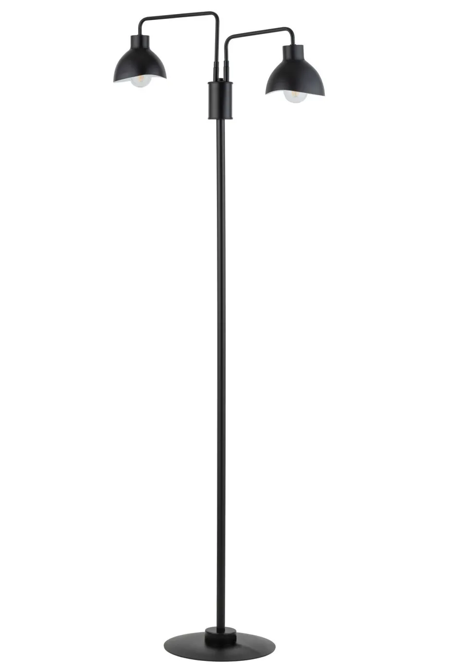 Moderne Lampen|Stehlampen*Sigma Schwarze Stehleuchte Metall Weiß groß 162 cm E27 Lesen