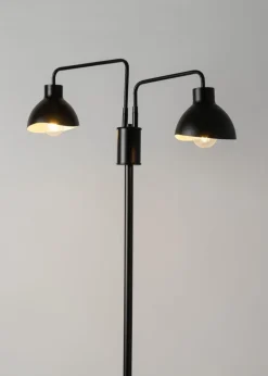 Moderne Lampen|Stehlampen*Sigma Schwarze Stehleuchte Metall Weiß groß 162 cm E27 Lesen