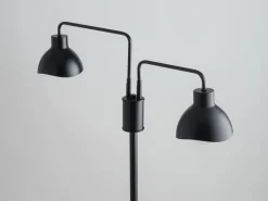 Moderne Lampen|Stehlampen*Sigma Schwarze Stehleuchte Metall Weiß groß 162 cm E27 Lesen