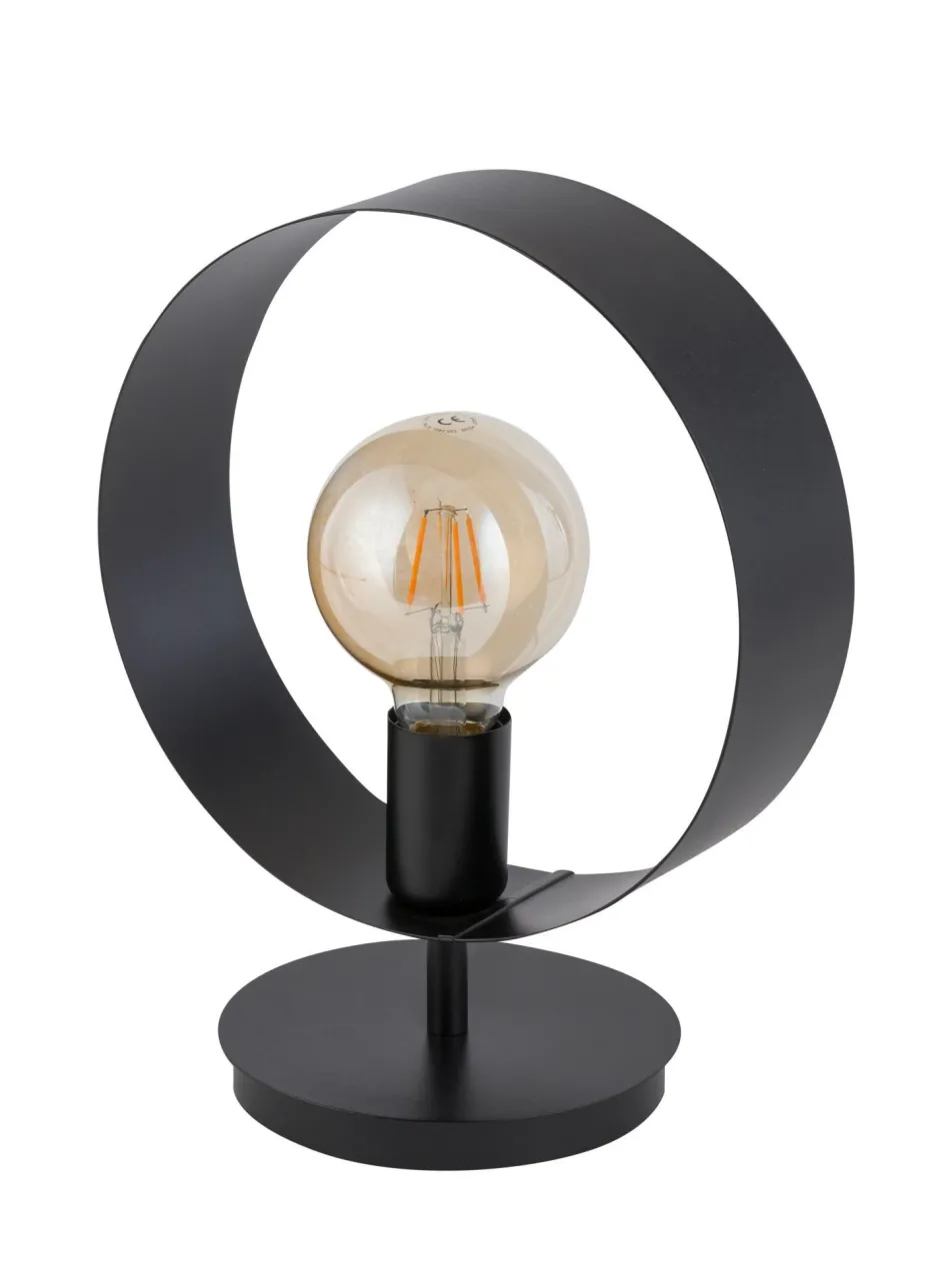 Moderne Lampen|Designerlampen*Sigma Schwarze Tischleuchte dekorativ H:32 cm klein stilvoll