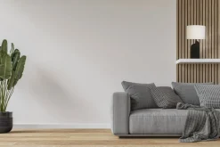 Wohnzimmerlampen|Stofflampen*Searchlight Schwarze Tischleuchte Metall Stoff in Weiß 65 cm E27