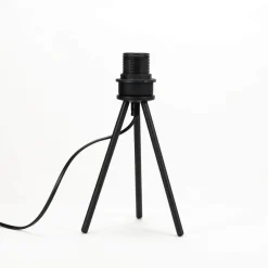 Easylight Schwarze Tischleuchte Metall H 35cm Doppelschirm< Schlafzimmer Lampen|Moderne Lampen