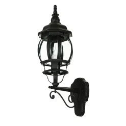 Easylight Schwarze Wand Außen Lampe rustikal regenfest BREST< Rustikale Lampen|Rustikale Außenleuchten