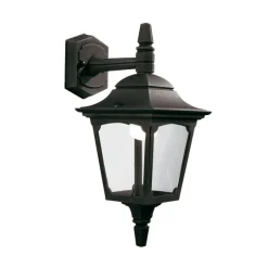 Elstead Schwarze Wandlampe Aluminium IP44 Rustikal Haus< Rustikale Lampen|Vintage Lampen
