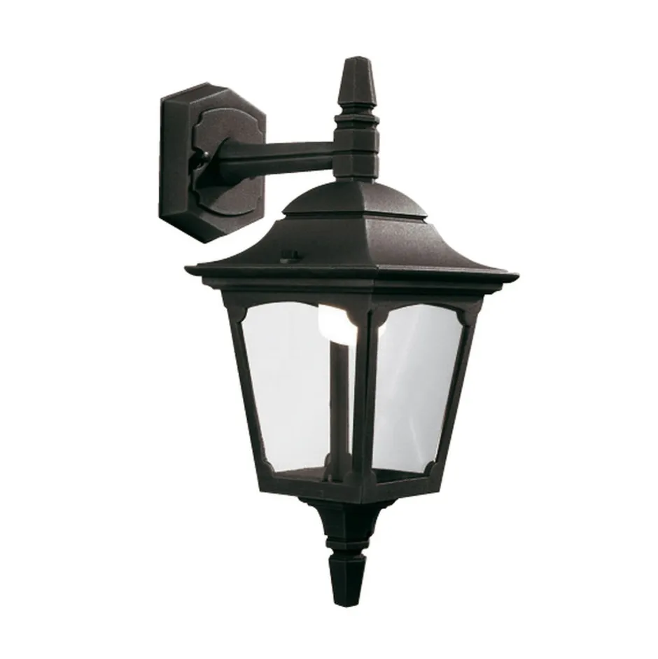 Elstead Schwarze Wandlampe Aluminium IP44 Rustikal Haus< Rustikale Lampen|Vintage Lampen