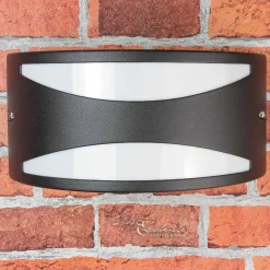 Lido Schwarze Wandlampe für Außen aus Aluminium LIMNOS< Außenwandleuchten|Moderne Lampen