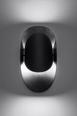 Sollux Schwarze Wandlampe indirekt H: 30 cm G9 Modern HEDDO< Wandleuchten|Flurlampen