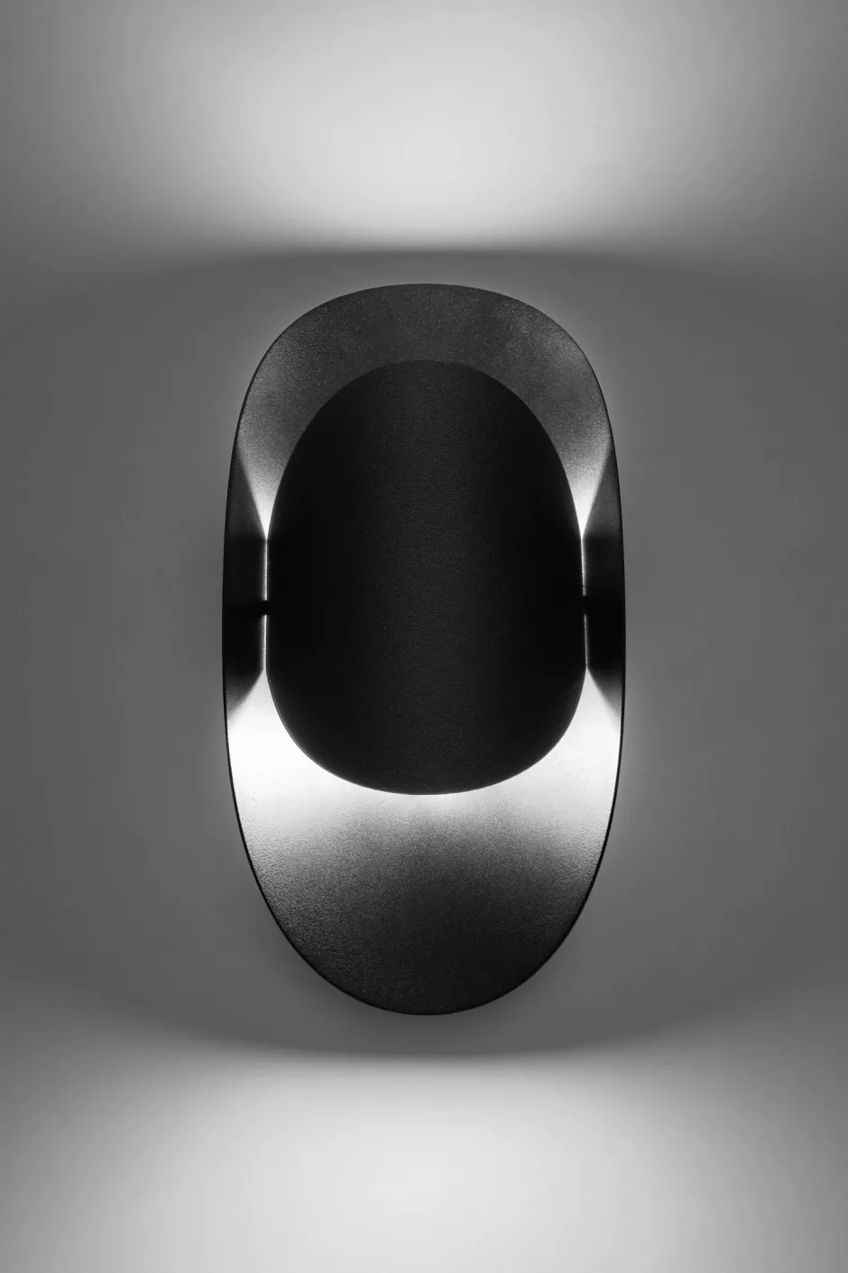 Sollux Schwarze Wandlampe indirekt H: 30 cm G9 Modern HEDDO< Wandleuchten|Flurlampen