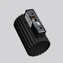 Flurlampen|Wohnzimmerlampen*Sollux Schwarze Wandlampe klein 10 cm hoch GU10 aus Aluminium Modern