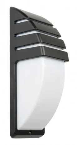 SU-MA Schwarze Wandleuchte IP54 H:35 cm blendarm FALOMA< Außenwandleuchten|Moderne Außenleuchten