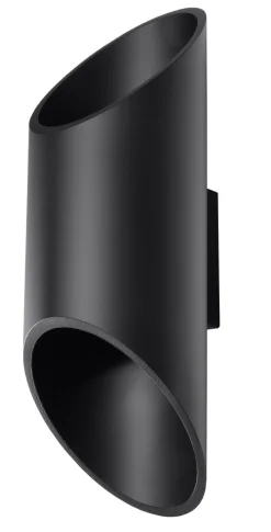 Sollux Schwarze Wandleuchte Up & Down Spot Ø10cm H:30cm< Wandleuchten|Flurlampen