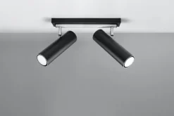 Sollux Schwarzer Deckenstrahler Metall L:30cm DUCCIA< Deckenleuchten|Flurlampen