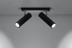 Sollux Schwarzer Deckenstrahler Metall L:30cm DUCCIA< Deckenleuchten|Flurlampen