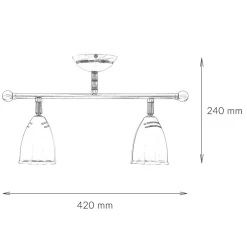 Metall Lampen|Messinglampen*Giovanni Battista Schwenkbare Deckenleuchte Rustikal Bronze Hell