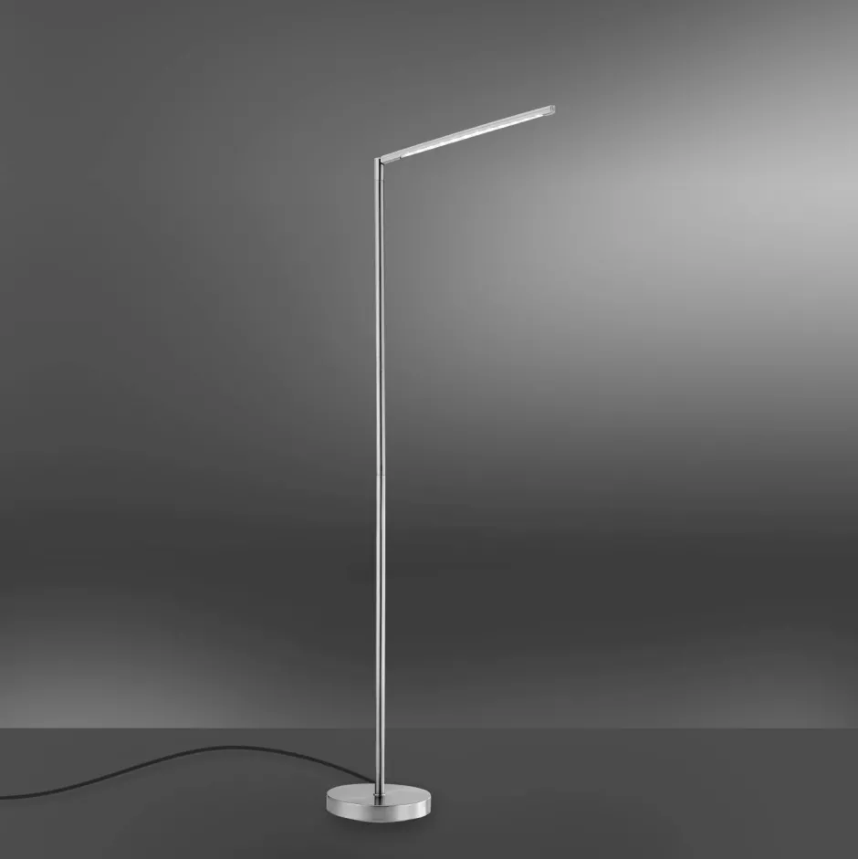 Wohnzimmerlampen|Metall Lampen*Just Light Schwenkbare LED Stehlampe in Stahl 3000 K dimmbar