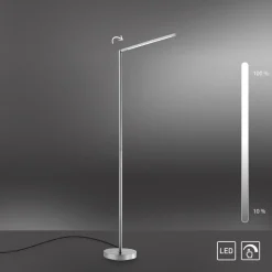 Wohnzimmerlampen|Metall Lampen*Just Light Schwenkbare LED Stehlampe in Stahl 3000 K dimmbar