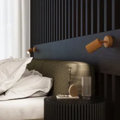 Sollux Schwenkbare Leselampe Wand GU10 B: 8 cm klein in Gold aus Alu< Flurlampen|Wohnzimmerlampen