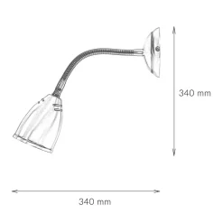 Wandleuchten|Esszimmer Lampen*Giovanni Battista Schwenkbare Wandlampe Rustikal Bronze Hell