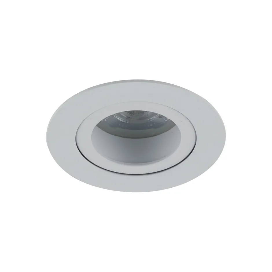 TK Lighting Schwenkbarer Einbauspot Metall Ø7,5 cm IP65 Weiß< Metall Lampen|Moderne Außenleuchten
