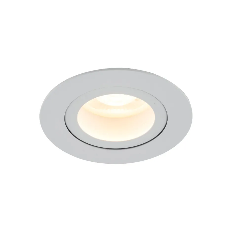 TK Lighting Schwenkbarer Einbauspot Metall Ø7,5 cm IP65 Weiß< Metall Lampen|Moderne Außenleuchten