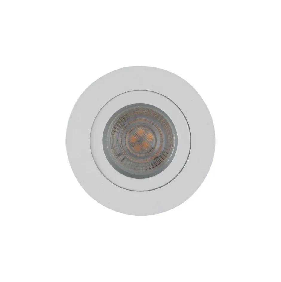 TK Lighting Schwenkbarer Einbauspot Metall Ø7,5 cm IP65 Weiß< Metall Lampen|Moderne Außenleuchten