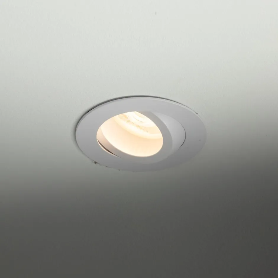 TK Lighting Schwenkbarer Einbauspot Metall Ø7,5 cm IP65 Weiß< Metall Lampen|Moderne Außenleuchten
