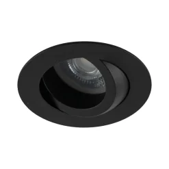 Metall Lampen|Moderne Außenleuchten*TK Lighting Schwenkbarer Einbauspot Metall Ø7,5 cm IP65 Schwarz