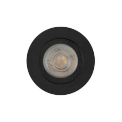 Metall Lampen|Moderne Außenleuchten*TK Lighting Schwenkbarer Einbauspot Metall Ø7,5 cm IP65 Schwarz