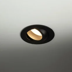 Metall Lampen|Moderne Außenleuchten*TK Lighting Schwenkbarer Einbauspot Metall Ø7,5 cm IP65 Schwarz