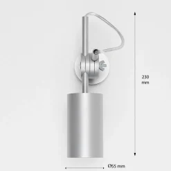 Spots|Wandleuchten*Nowodvorski Schwenkbarer Wandstrahler in silber