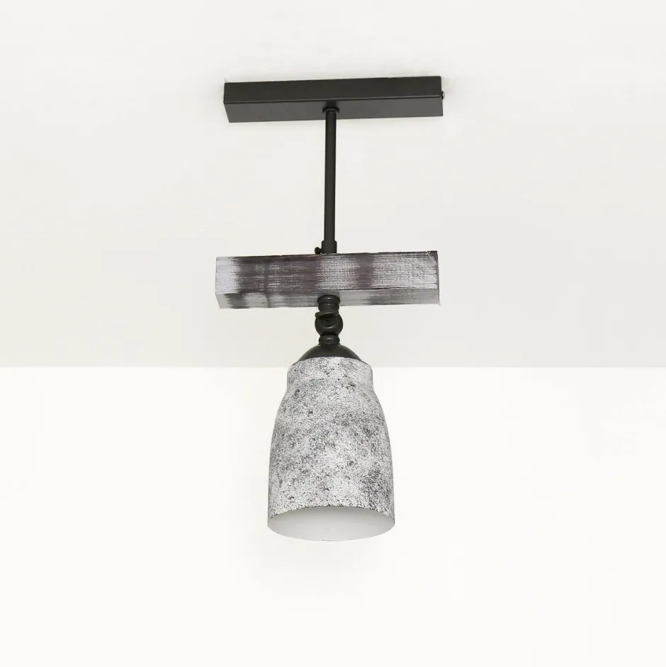 Luminex Shabby Chic Deckenlampe Weiß Grau schwenkbar AGAP< Wandleuchten|Küchenlampen