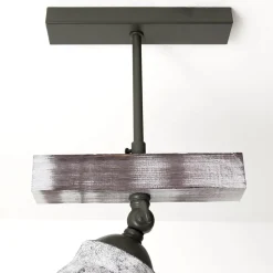 Luminex Shabby Chic Deckenlampe Weiß Grau schwenkbar AGAP< Wandleuchten|Küchenlampen