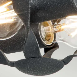 Elstead Shabby Deckenleuchte Rustikal Metall Ø 33 cm rund Grau< Deckenleuchten|Flurlampen