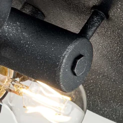 Elstead Shabby Deckenleuchte Rustikal Metall Ø 33 cm rund Grau< Deckenleuchten|Flurlampen