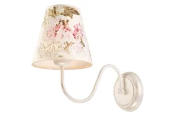 Lamkur Shabby Wandleuchte Landhaus Stoff Leuchte Rustikal< Wandleuchten|Rustikale Lampen