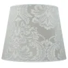 Lampenschirme*Duolla Silberner Lampenschirm Stehlampe Stoff E27 WILLOW
