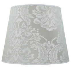 Lampenschirme*Duolla Silberner Lampenschirm Stehlampe Stoff E27 WILLOW