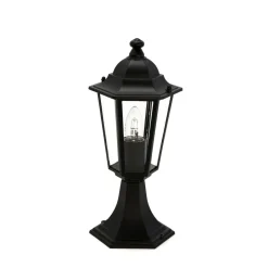 Rustikale Lampen|Wegeleuchten*Easylight Sockel Wegeleuchte Schwarz PARIS Landhausstil E27