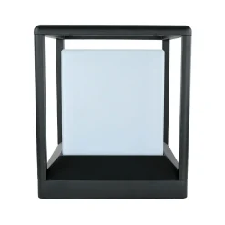 Maytoni Sockelleuchte Aluminium E27 IP65 25,5 cm Graphit eckig< Metall Lampen|Wegeleuchten