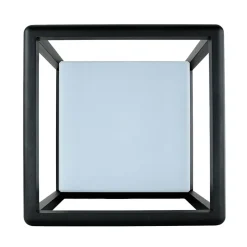 Maytoni Sockelleuchte Aluminium E27 IP65 25,5 cm Graphit eckig< Metall Lampen|Wegeleuchten