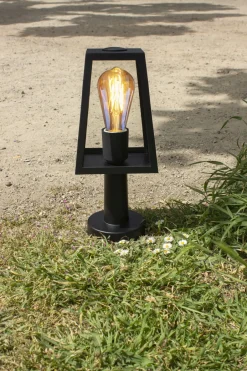 Eco-Light Sockelleuchte Aluminium Glas E27 IP44 H:33,8 cm Modern< Metall Lampen|Wegeleuchten