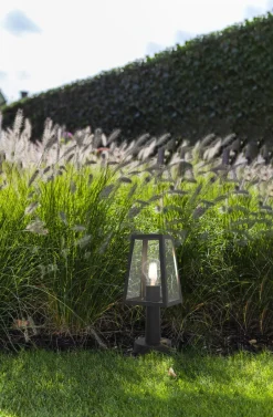 Eco-Light Sockelleuchte Aluminium Glas E27 IP44 H:33,8 cm Modern< Metall Lampen|Wegeleuchten