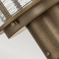 Gartenlaternen|Industrie Lampen*Elstead Sockelleuchte Aluminium Glas E27 IP44 47,1 cm Vintage