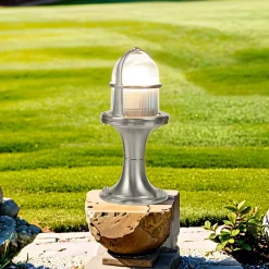 Lido Sockelleuchte außen 25 cm E27 IP64 Messing Glas< Metall Lampen|Messinglampen