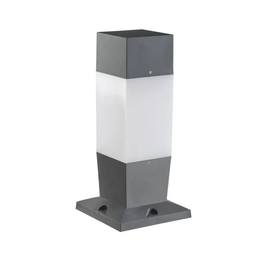 Außenleuchten Antik|Außenleuchten Messing*Kanlux Sockelleuchte außen Garten 47 cm Grau Weiß blendarm