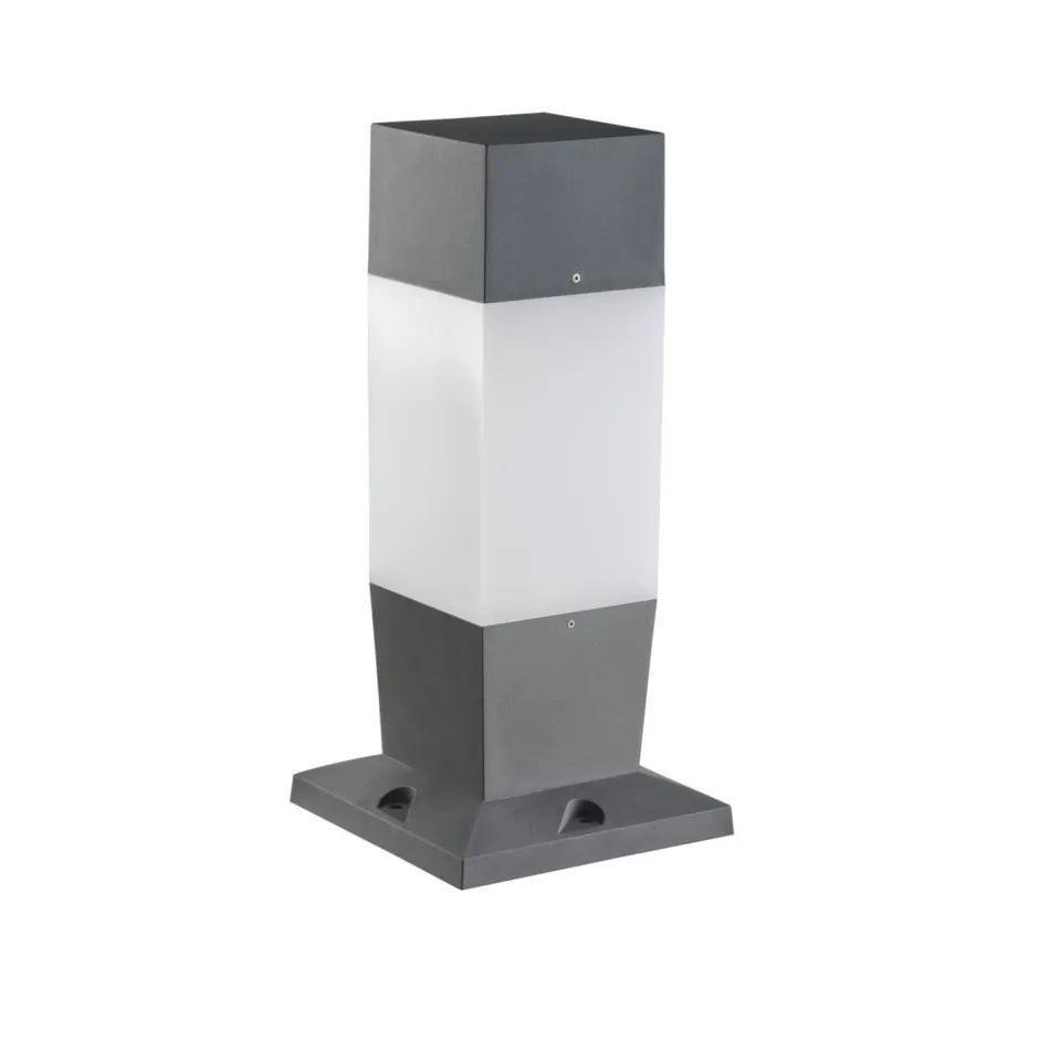 Außenleuchten Antik|Außenleuchten Messing*Kanlux Sockelleuchte außen Garten 47 cm Grau Weiß blendarm