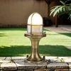 Lido Sockelleuchte außen Messing H:25cm Terrasse Weg< Metall Lampen|Messinglampen
