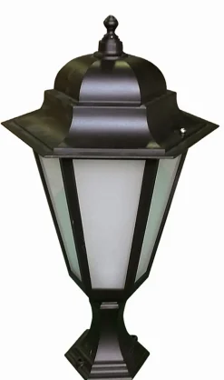 Lido Sockelleuchte außen Schwarz IP43 81 cm E27 Rustikal< Außenleuchten Antik|Gartenlaternen