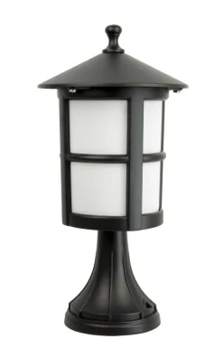 SU-MA Sockelleuchte Garten Terrasse Schwarz 41cm< Außenleuchten Antik|Gartenlaternen